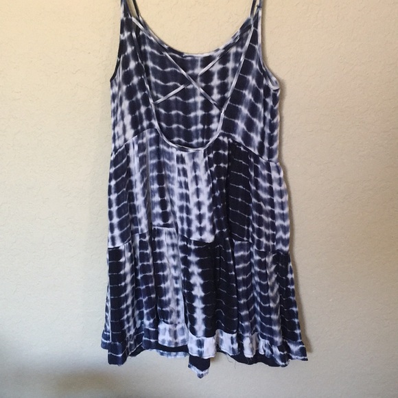 Forever 21 Ruffle Mini Dress w/ Criss Cross Straps - Picture 2 of 4